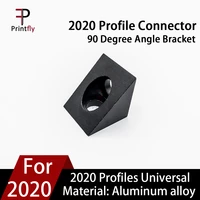 printfly 3d printer parts voron 2 4 v slot black angle corner connector 90 degree angle bracket for openbuilds cnc mill