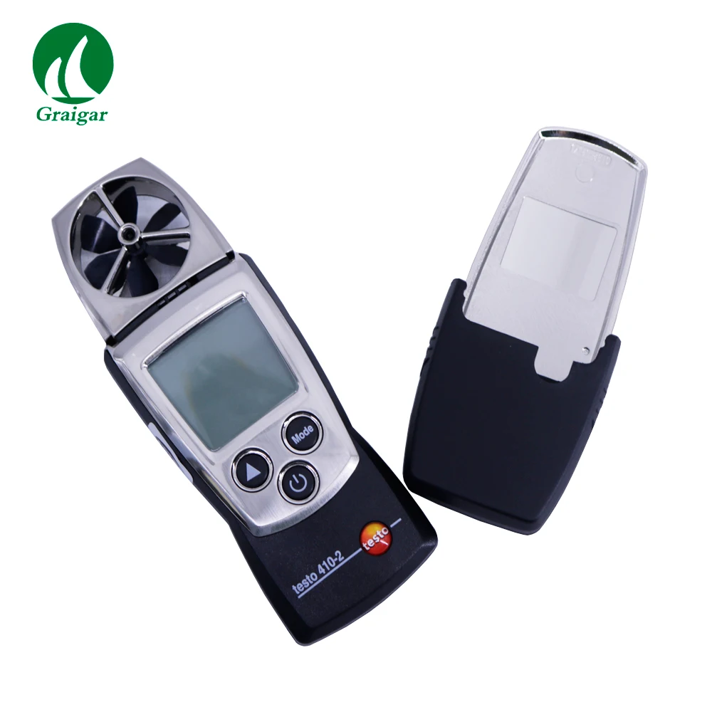 

Testo 410-2 Vane Anemometer with Humidity Measurement Air Velocity Tester