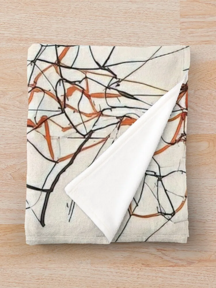 Brice Marden - Исследование для Вирджин Одеяло 1990 г. Одеяла ребенка Лохматые мягкие