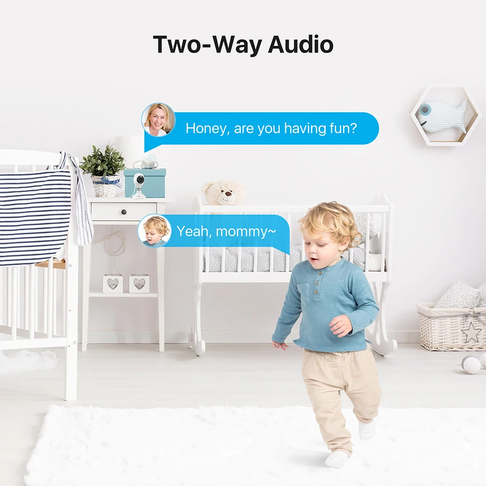 ZOSI C611 3MP WiFi IP-камера в помещении AI обнаружение человека 2-Way Audio ночное видение