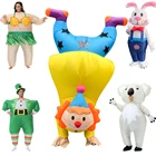 Костюм на Хэллоуин для косплея ночной оленя Надувные Костюмы Клоуна для взрослых маскарадный костюм кролик Акула disfraces для взрослых