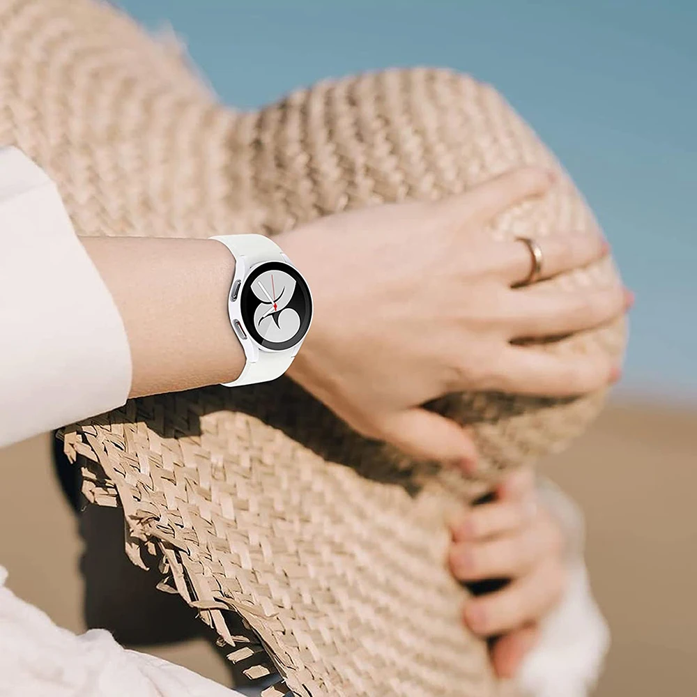 Стекло и чехол для Samsung Galaxy Watch 4 PC 40 мм 44 часов всесторонний противоударный бампер