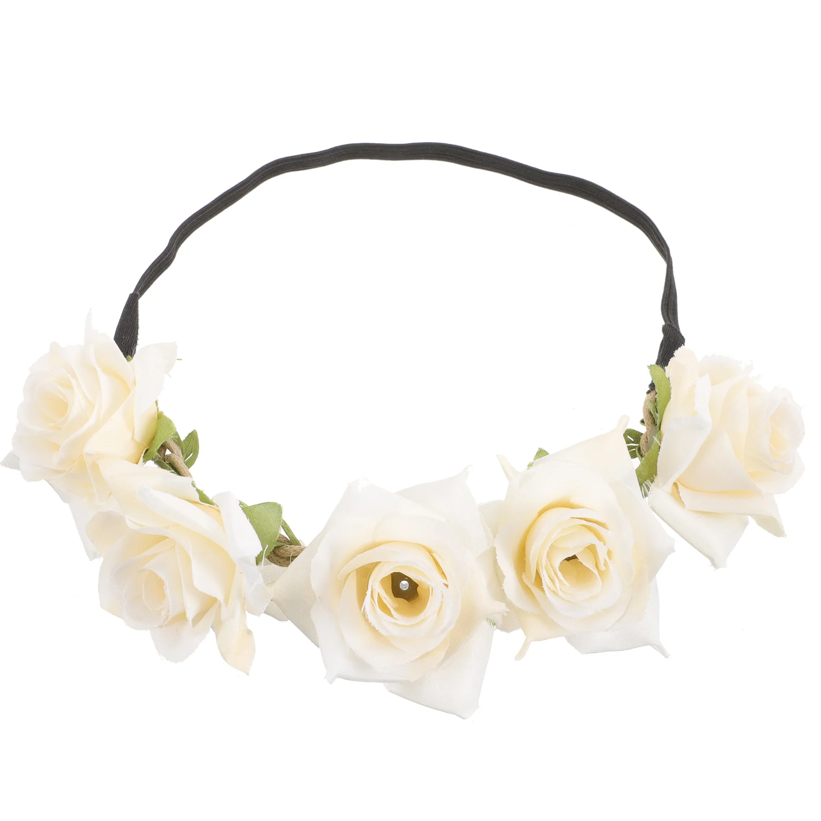 

Bride Hair Piece Headpiece Artificial Bride Hair Piece Bohemia Wreath Headband Rose Headdress