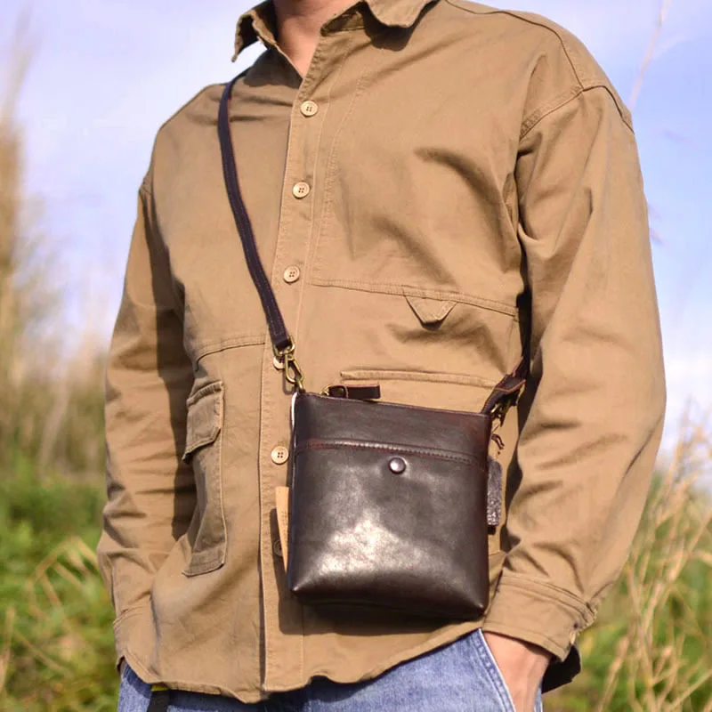 AETOO новая кожаная оригинальная мужская сумка через плечо для отдыха путешествий