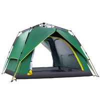 3-4 Person Camping Tent Waterproof Family Tents Outdoor Event Double Layer Tents Square Maximum Camping Living Room
