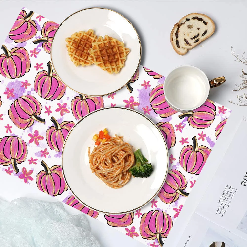 

1Pcs PVC Placemat for Dining Table Hollow Pad Coaster Pad Table Bowl Mat 45*30cm Non-slip Insulation Washable Home Decor