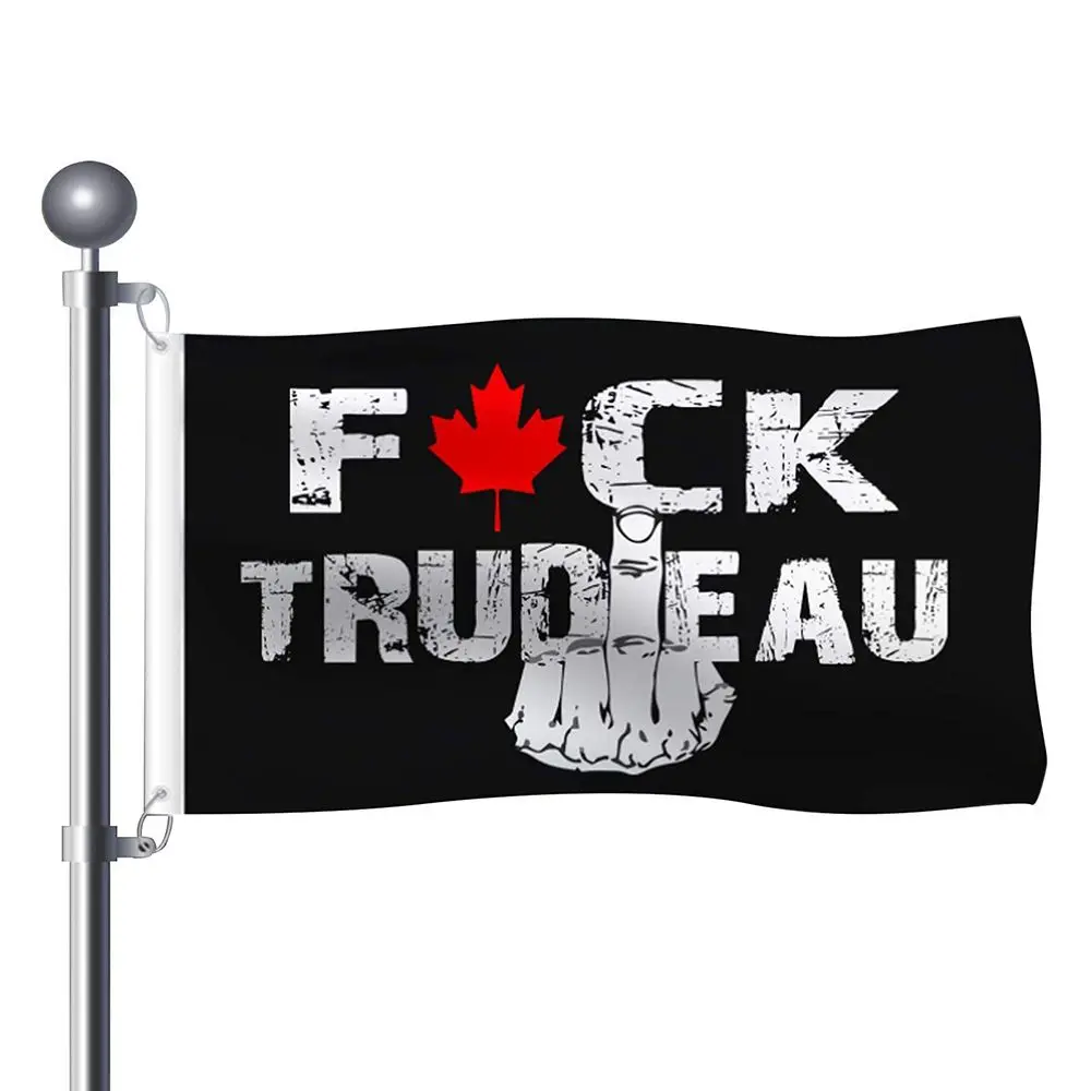 

3x5FT Hangable выцветающий внутренний декор для сада патио наружный баннер полиэфирная ткань F Трюдо флаг F Word