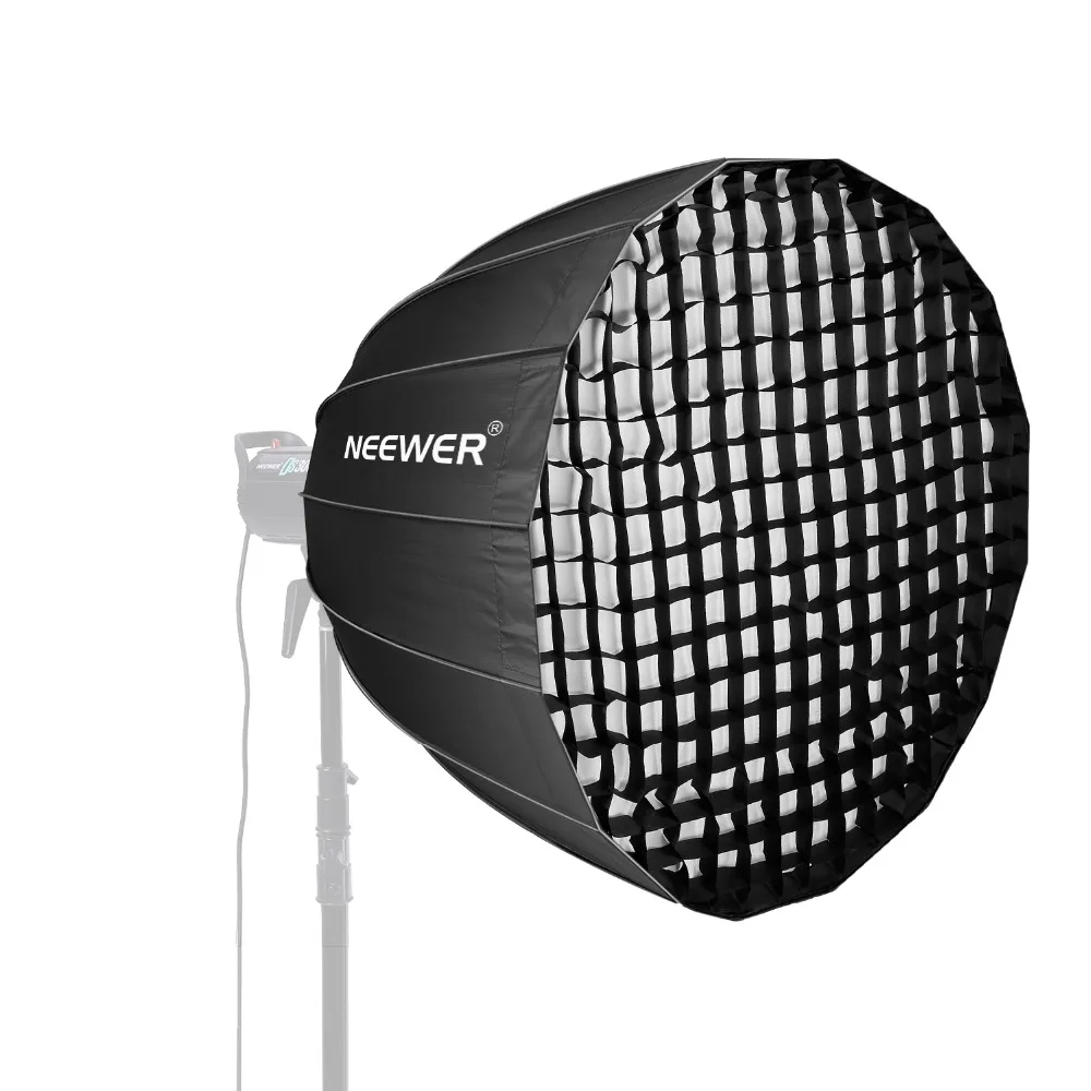 

Neewer 28/38/48 Inches Deep Parabolic Softbox, Removable Internal And Grid, Softbox Diffuser For Neewer CB60 CB100 CB150,Aputure