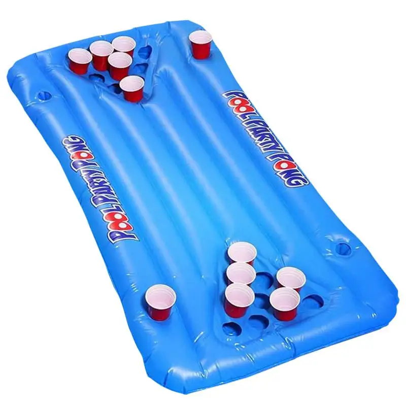 

Inflatable Pong Table Float Pool Lounge Floating Pong Floats Floating Pool Barge Game Table Raft Lounger For Pool Party Summer