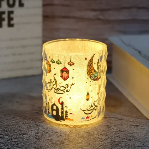 Коллекция 2024 года, ИД Мубарак, светодиодные свечи, Рамадан, лампа для украшения дома, исламский мусульманский дневной свет, дневной свет, Декор, подарок