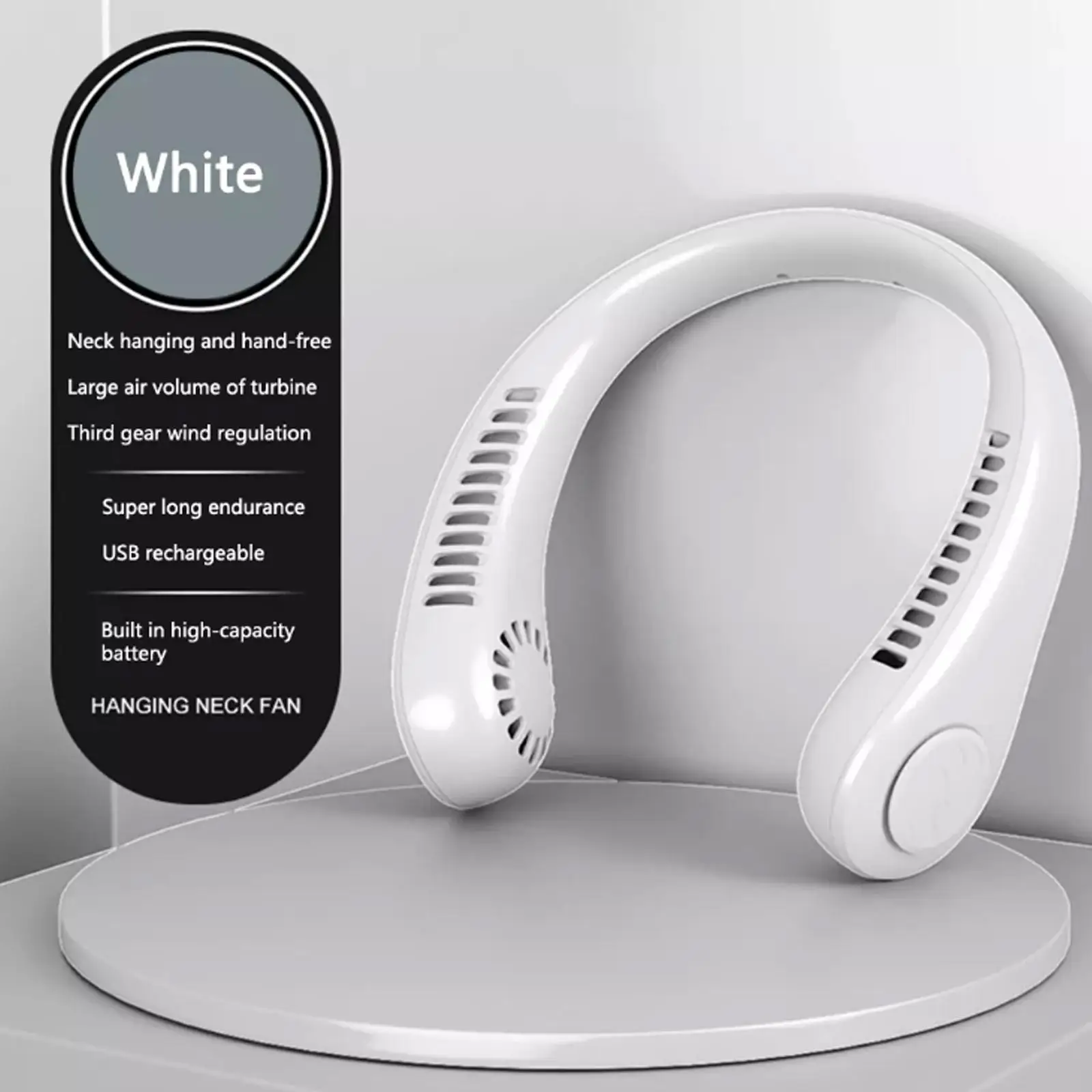 

Portable Lazy Bladeless Hanging Neck Fan Wearable Usb Mini Fan Bladeless Mute Fans Hanging Neck Cooler For Outdoor Spo L5j0