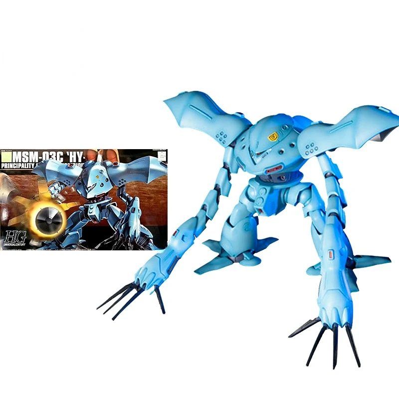 

Original Banndai Model Kit Anime Figure HGUC 1/144 MSM 03C HyGogg Action Figures Collectible Ornaments Transformation Robot