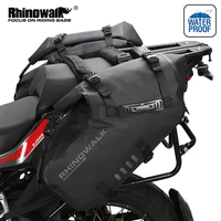 Rhinowalk Motorcycle Bag 28L Waterproof 2 Pcs Universal Fit Motorcycle Pannier Bag Saddle Bags Side Storage Fork Travel Luggage