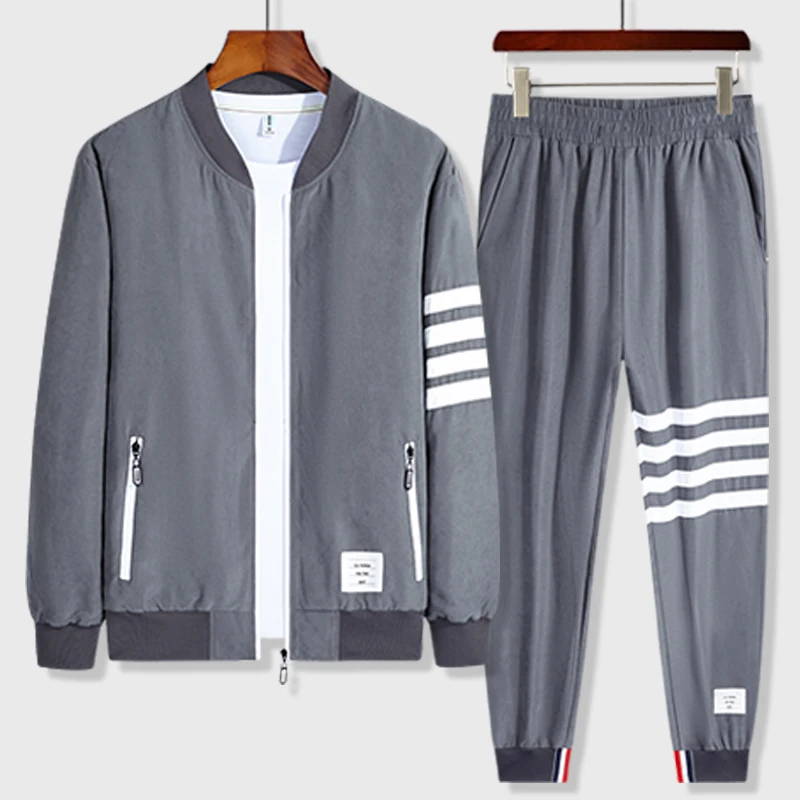 Ropa Mens Clothing Hoodie Korean Fashion Mens Designer Clothes 2 Piece Sets Outfit Spring Fall 2023 Jacket And Pants Casual Suit