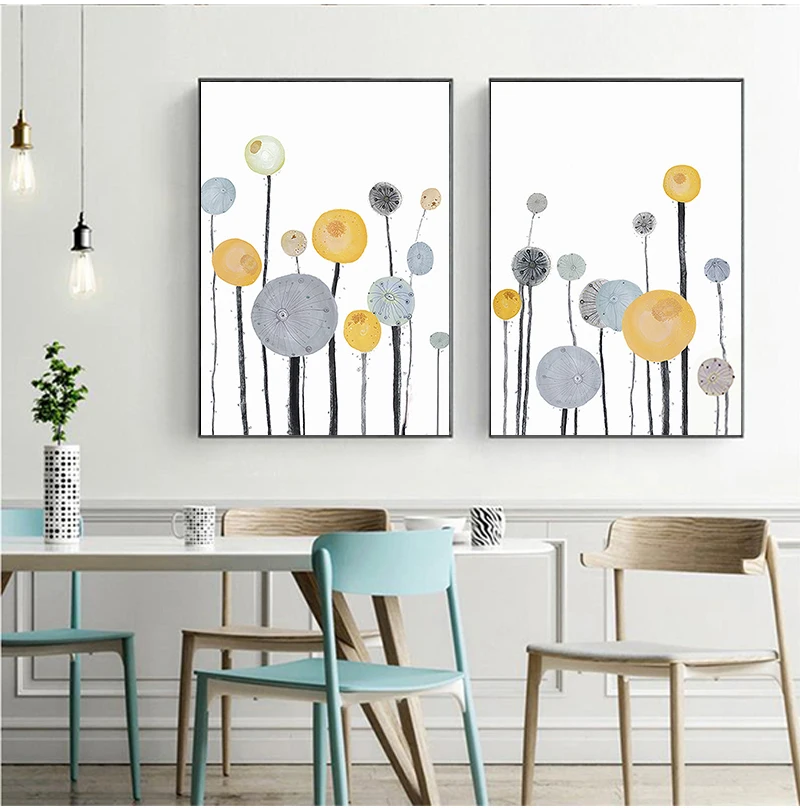 Абстрактная геометрическая картина на холсте