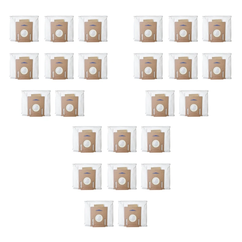 

24Pcs For ECOVACS DEEBOT OZMO T8 Robot Vacuum Cleaner High Capacity Leakproof Dust Bag Replacement Accessories Parts Kit