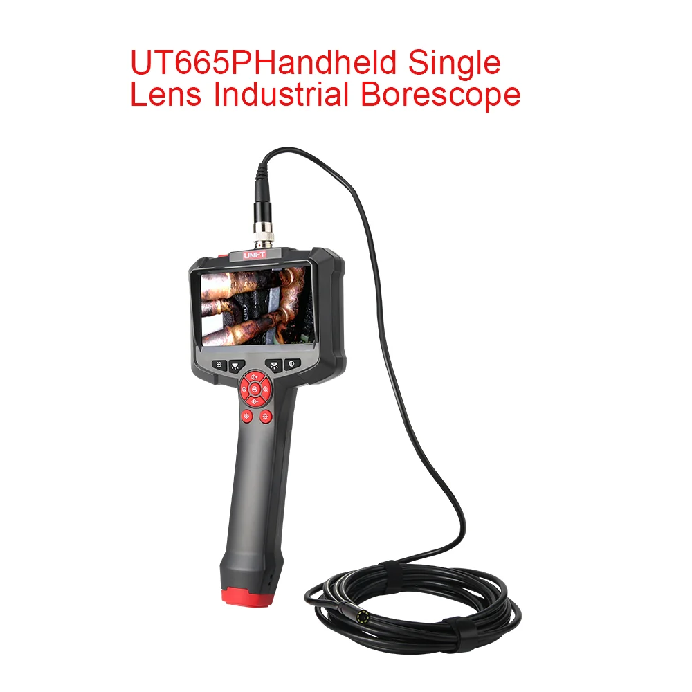 UT665P Handheld Single Lens Industriële Borescope Schermresolutie 1280*720 IP67 Handige Unplugged 1 м 4 3 дюйма
