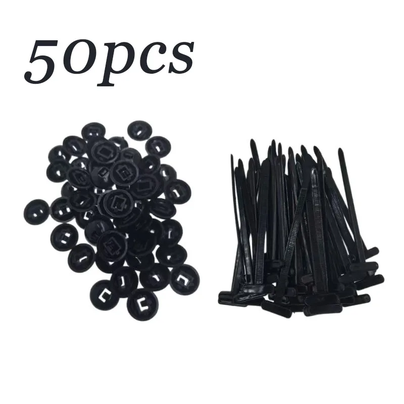 

50/20 шт. универсальные нейлоновые стяжки-молнии, самоблокирующиеся пластиковые кабельные стяжки, крепежные кольца, ремни на молнии с зажимами, автомобильные аксессуары