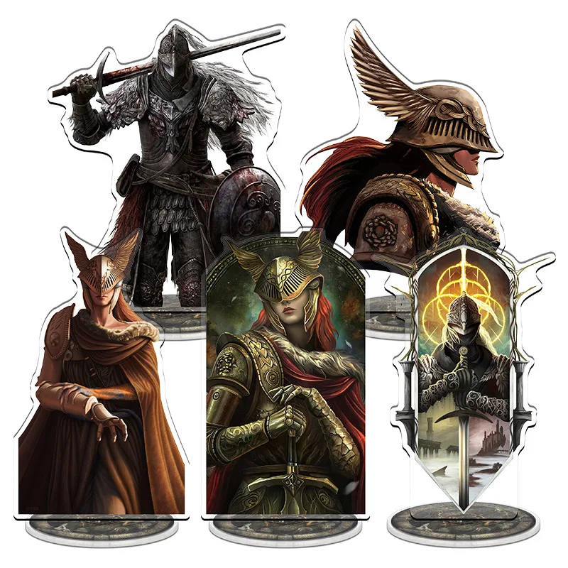 

10 шт./лот Elden кольцо, акриловая фигурка, подставка, модель Elden Lord, волнующий волк, Мелина, украшение для стола, подарок, игрушка