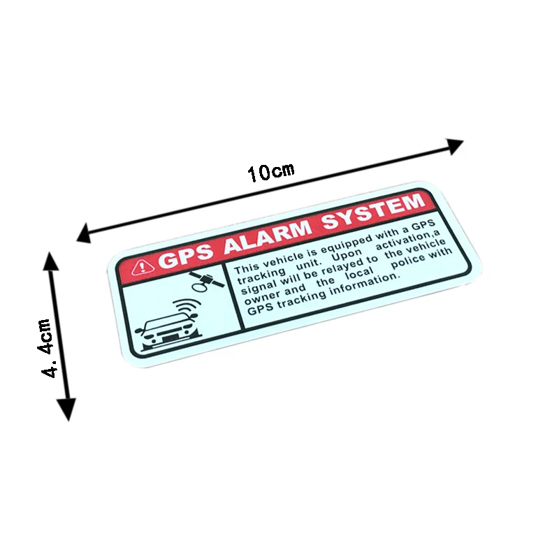 

Jpct GPS Противоугонная защитная наклейка с предупредительным текстом, подходит для украшения тела, 10x4,4 см, увеличивающая эстетическое ощущен...