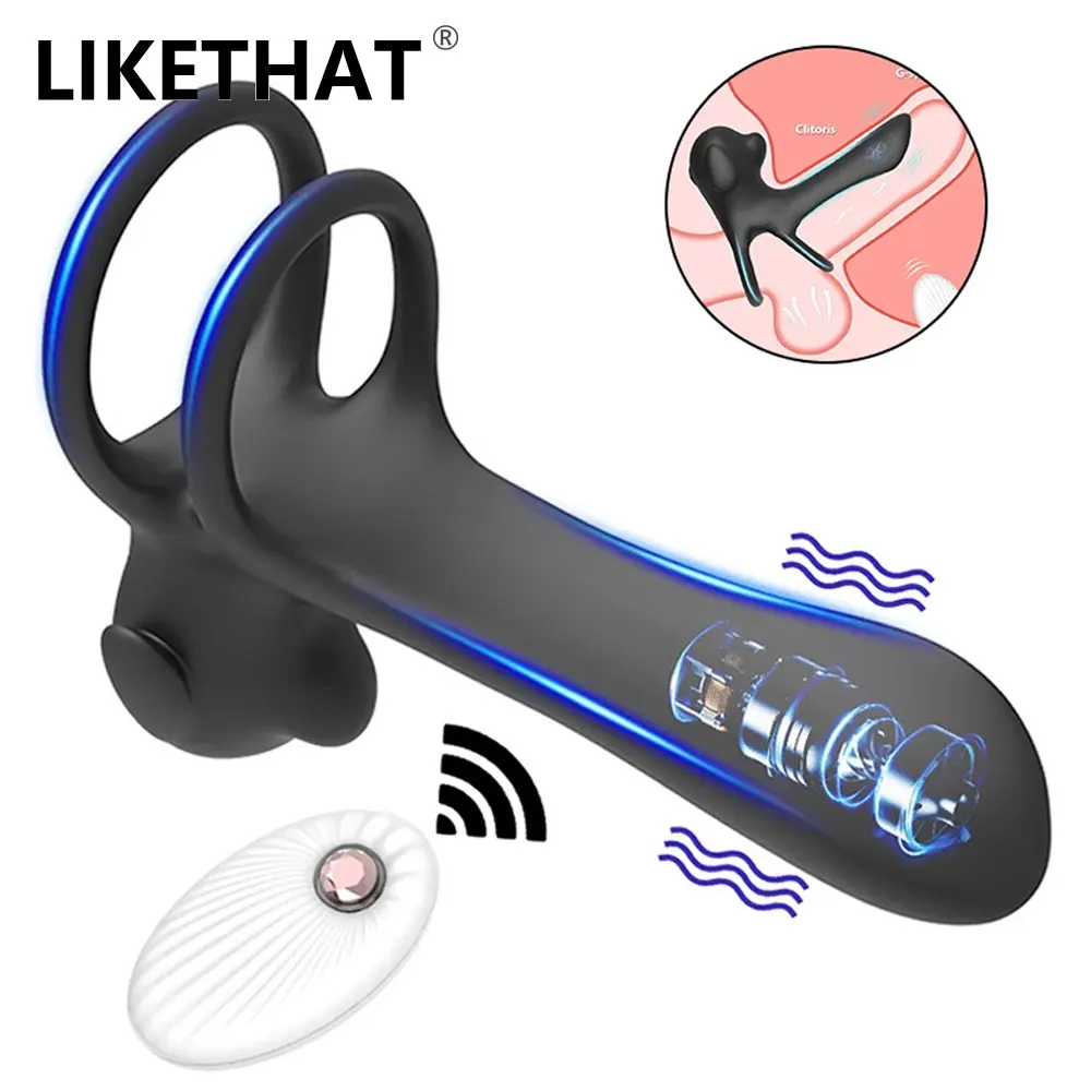 Кольцо на пенис вибратор беспроводной пульт дистанционного управления кольцо