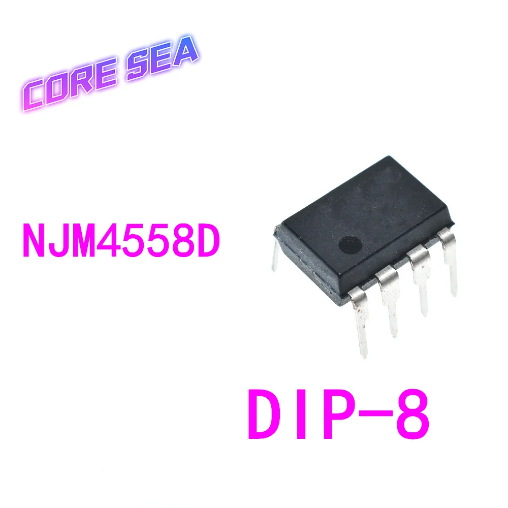 

10 шт. новый оригинальный встроенный 4558D JRC 4558 NJM4558D DIP8 двойной операционный усилитель IC чип Бесплатная доставка