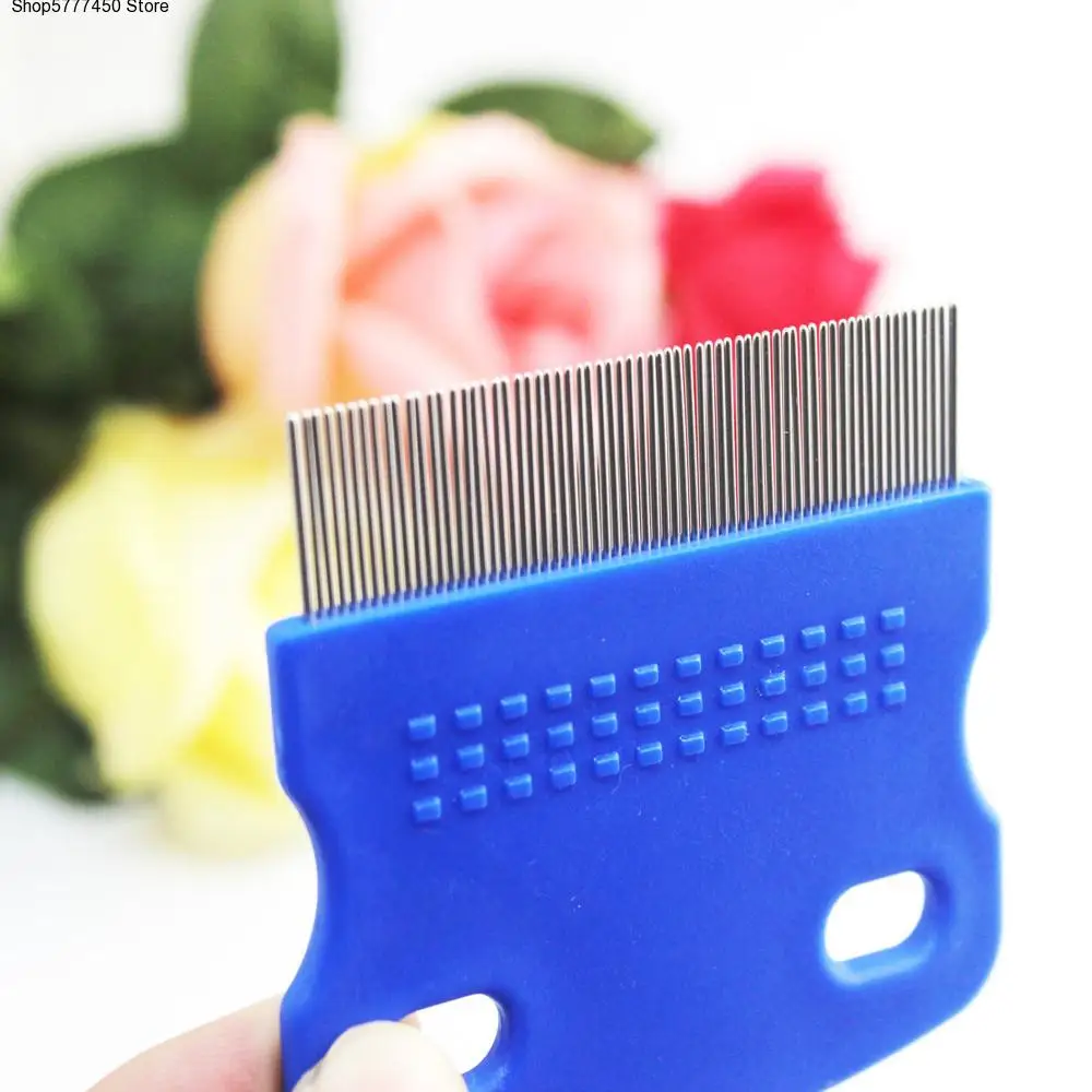 

Pet Hair Comb Cat Dog Puppy Grooming Steel Small Fine Toothed Pet Flea Comb New Professional Factory price DropShipping gadget