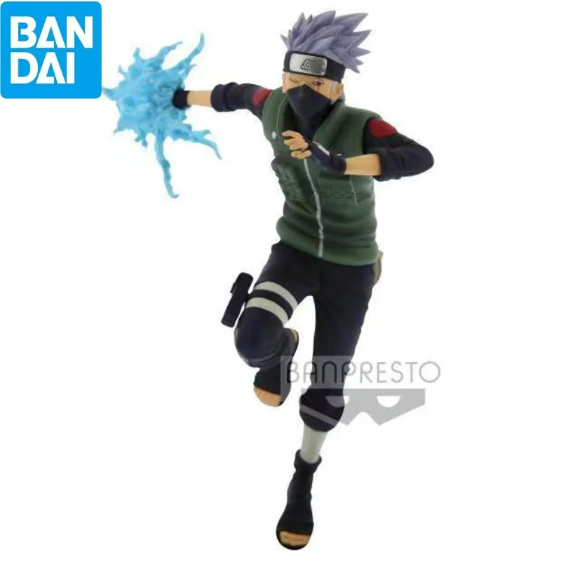 

BANDAI BANPRESTO NARUTO Hatake Kakashi Vibration Stars Raisetsu Anime action doll model toy Boy Girl Gift 19cm PVC