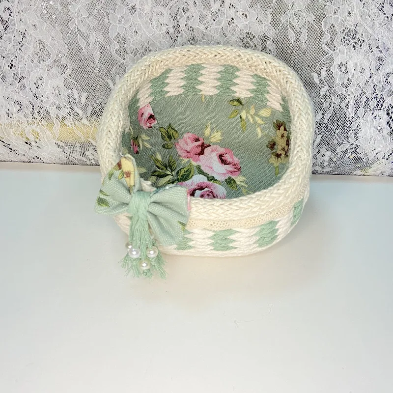 

Handmade Cotton Rope Basket Home Decoration Storage Basket