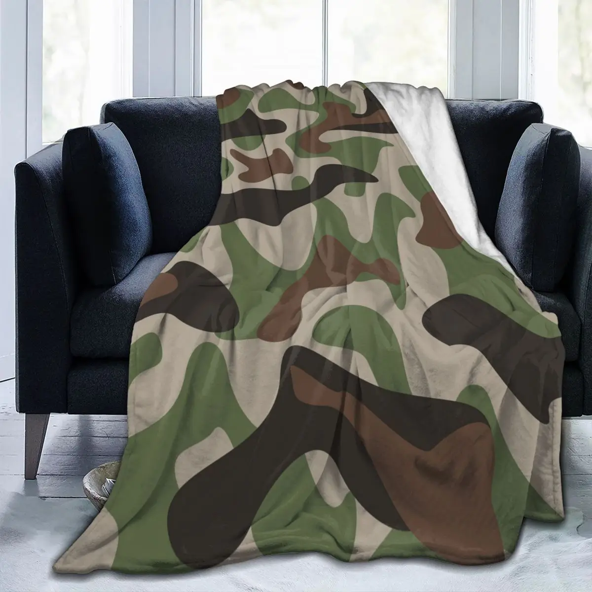 

Мягкое теплое Флисовое одеяло, классическое камуфляжное зимнее покрывало для дивана, легкое тонкое Фланелевое Одеяло 3 размера с механичес...