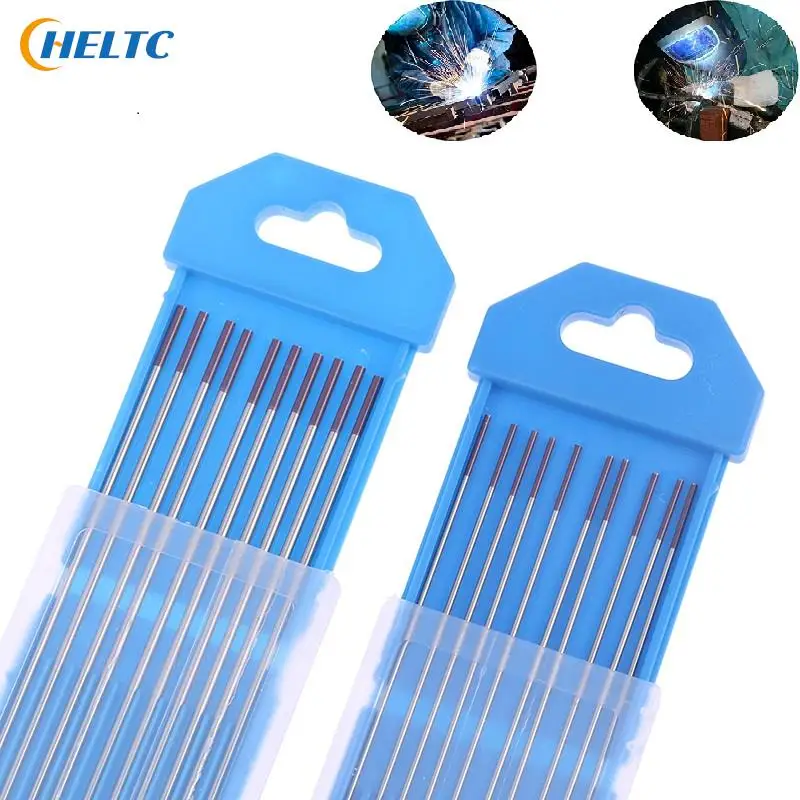 

10PCS Purple Head WES Tungsten Electrode 1.0*175mm/1.6*175mm TIG Tungsten Needle/Tungsten Electrode/TIG Rod Tungsten Needle Set
