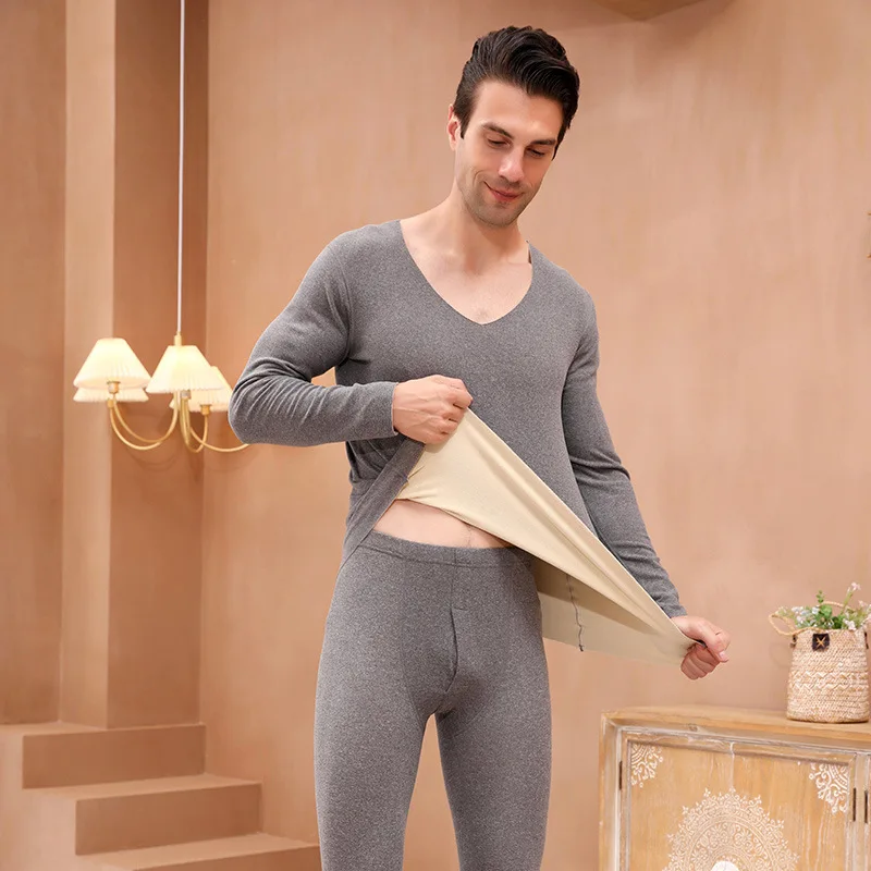 Термобелье женский костюм плюшевая рубашка одежда длинные брюки теплое осеннее