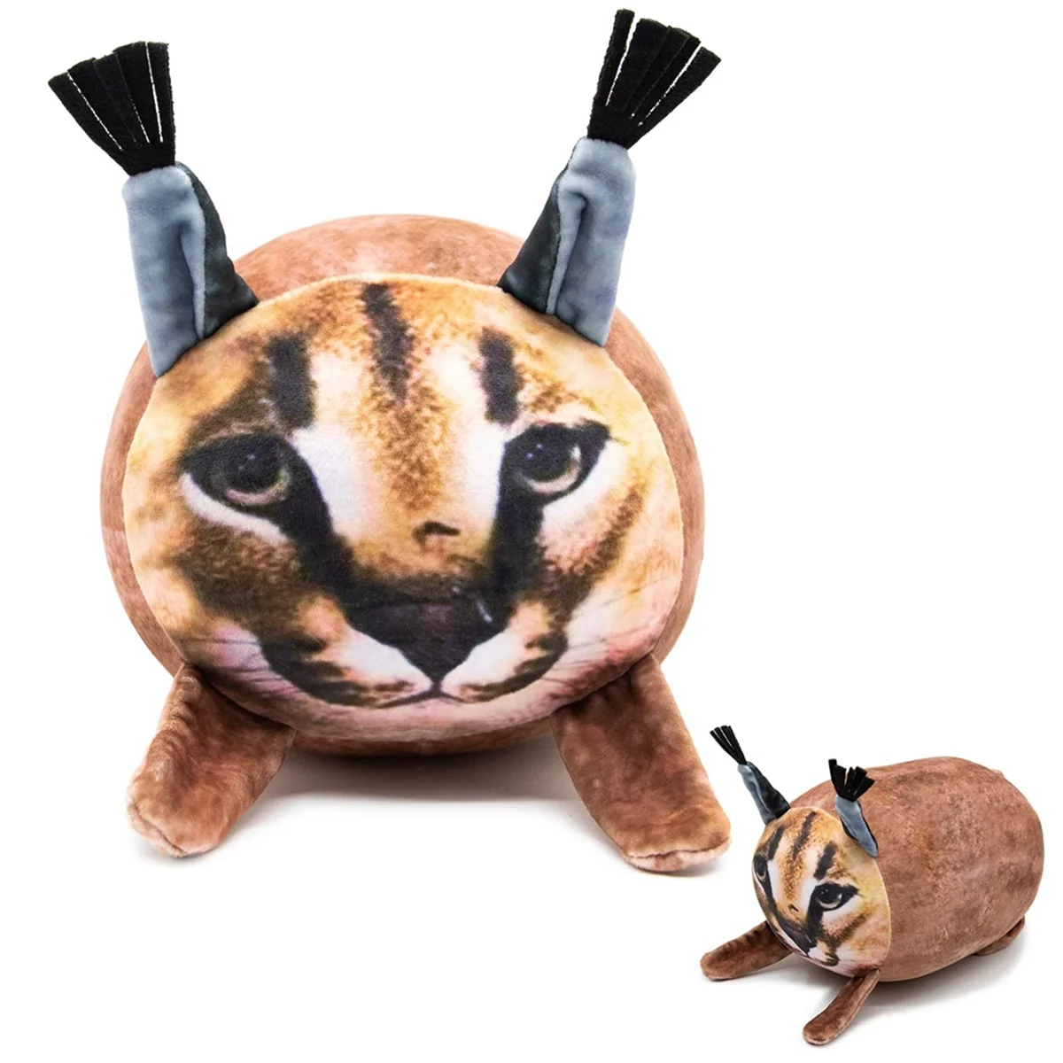 Floppa плюшевая 8-дюймовая подушка Caracal Chubby игрушка с изображением кошки для детей