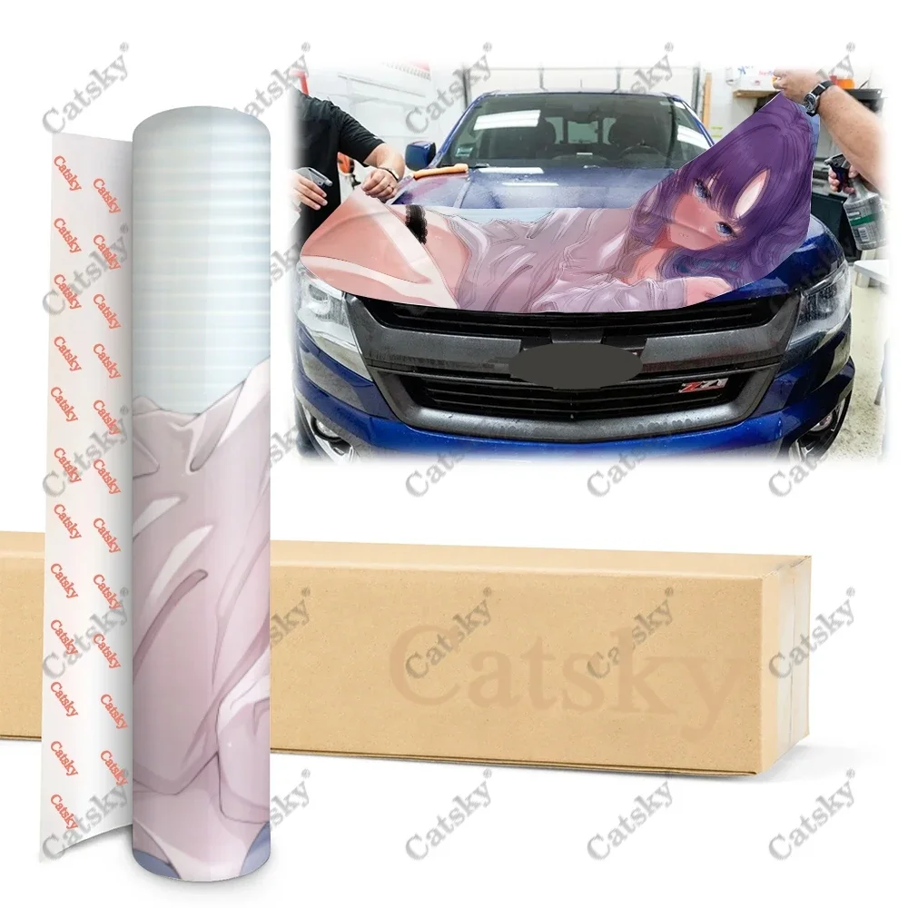 Пикантные виниловые аниме стикеры капота из винила пленка наклейки на крышку