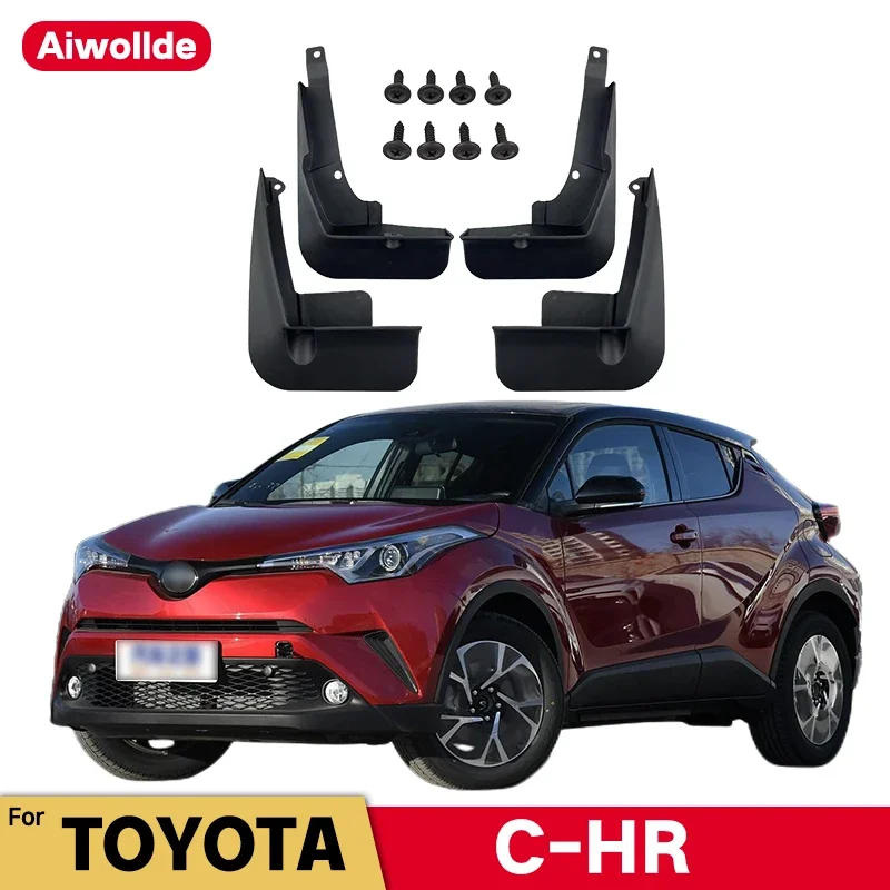 

MudFlaps For Toyota C-HR 2016-2022 CHR Mudguards Mud Flaps Splash Guards Front Rear Wheels Fender Car Accessories 4Pcs