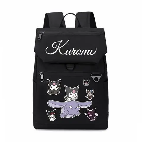 

Sanrio Kuromi Schoolbag Monster Girl Soft Girl Cute Dark Wind Harajuku Black Sweet Kuromi Backpack Beautiful Fashion