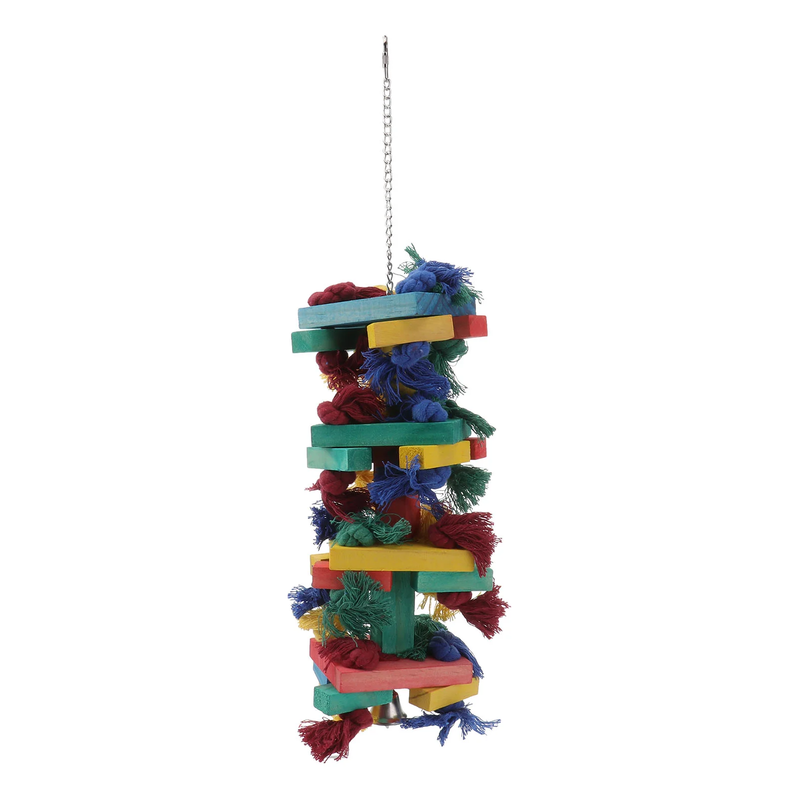 

1Pc Parrot Chewing Colorful Log Nontoxic Hanging Colorful Bunch Log for Birds Parrot