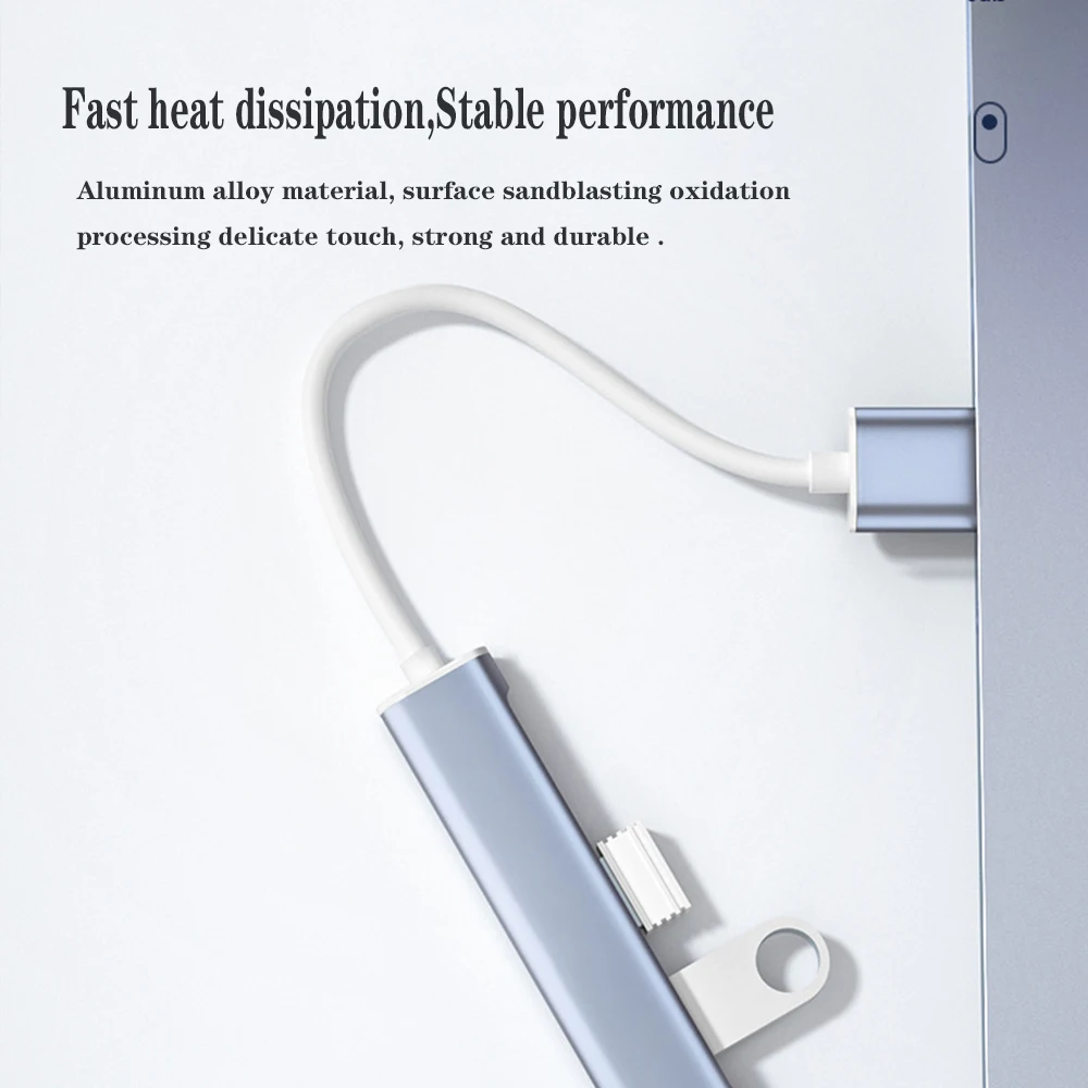 4 порта USB C Hub Type на 3 0 конвертер концентратор Кабель-адаптер для Mac-book Pro iMac ПК
