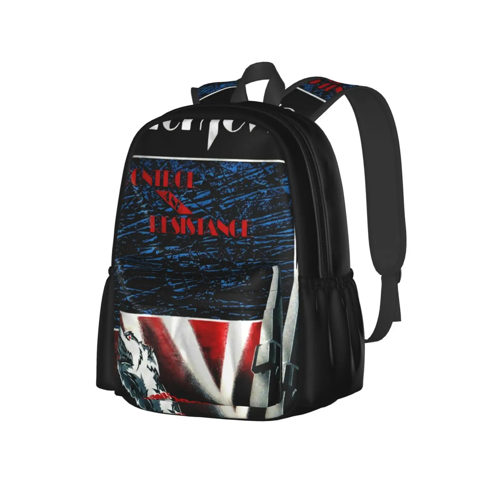 

Мужской рюкзак с надписью «управление и сопротивление»