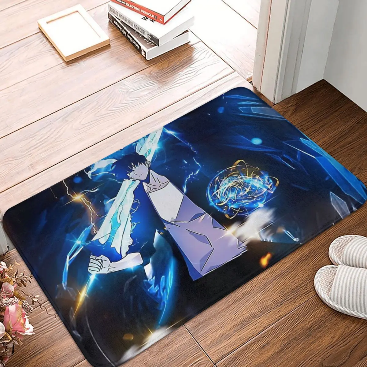 

Коврик для кухни в стиле аниме, нескользящий, для гостиной