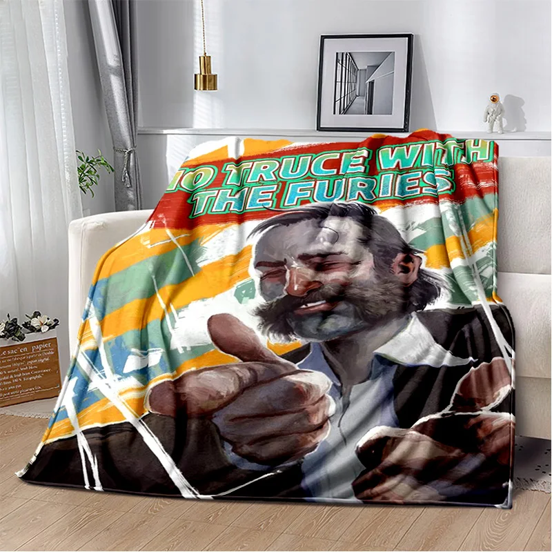 LOUSIDREAM Мультяшное одеяло из полиэстера/хлопка