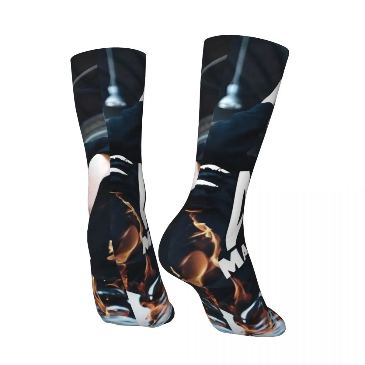 Фото Men Socks Marcus And Martinus Twin Boys MM Singer Stockings Autumn Fashion Medium Soft Socks Custom Cycling Anti Sweat Socks №3