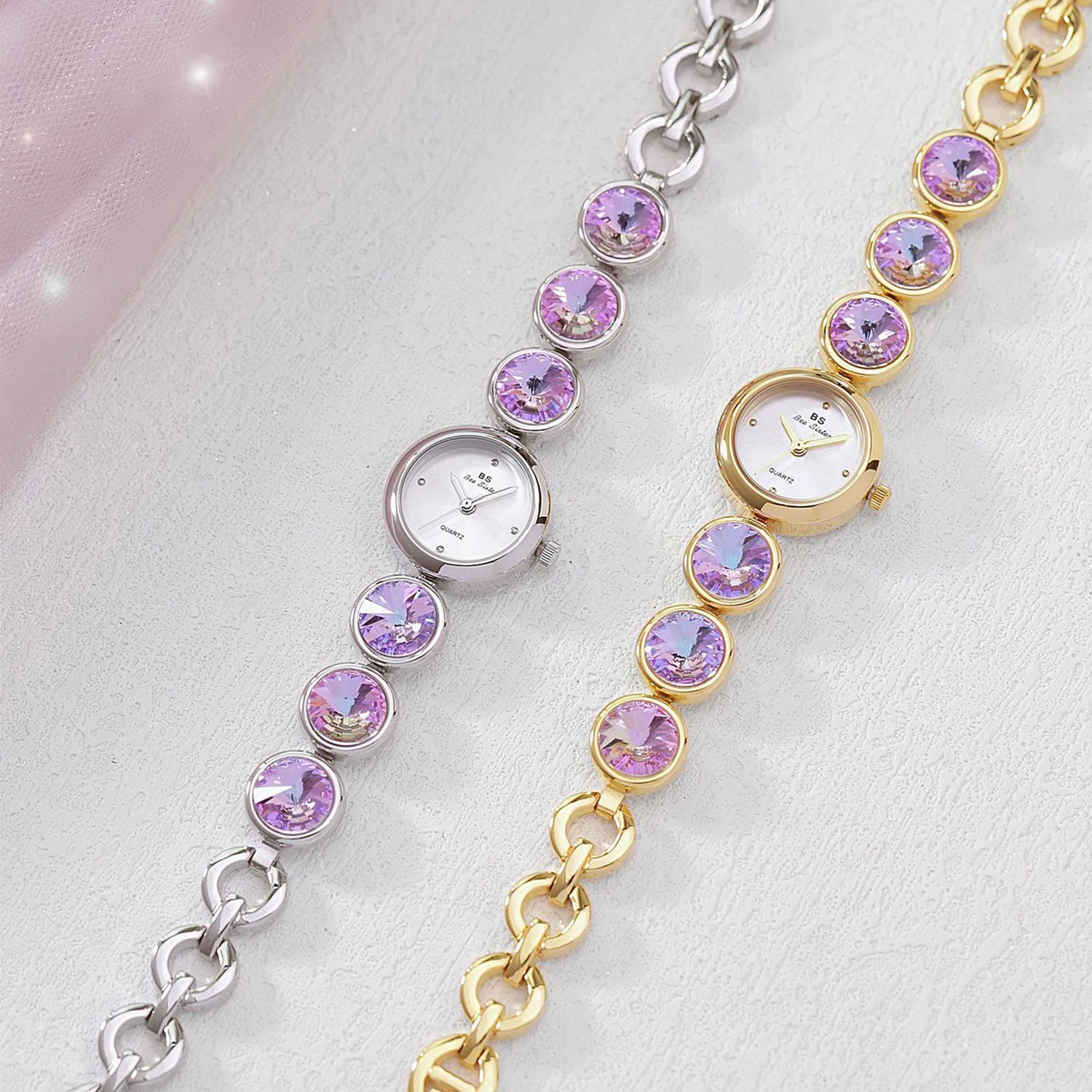 Лучший бренд женские часы модное платье романтический мечтательный фиолетовый