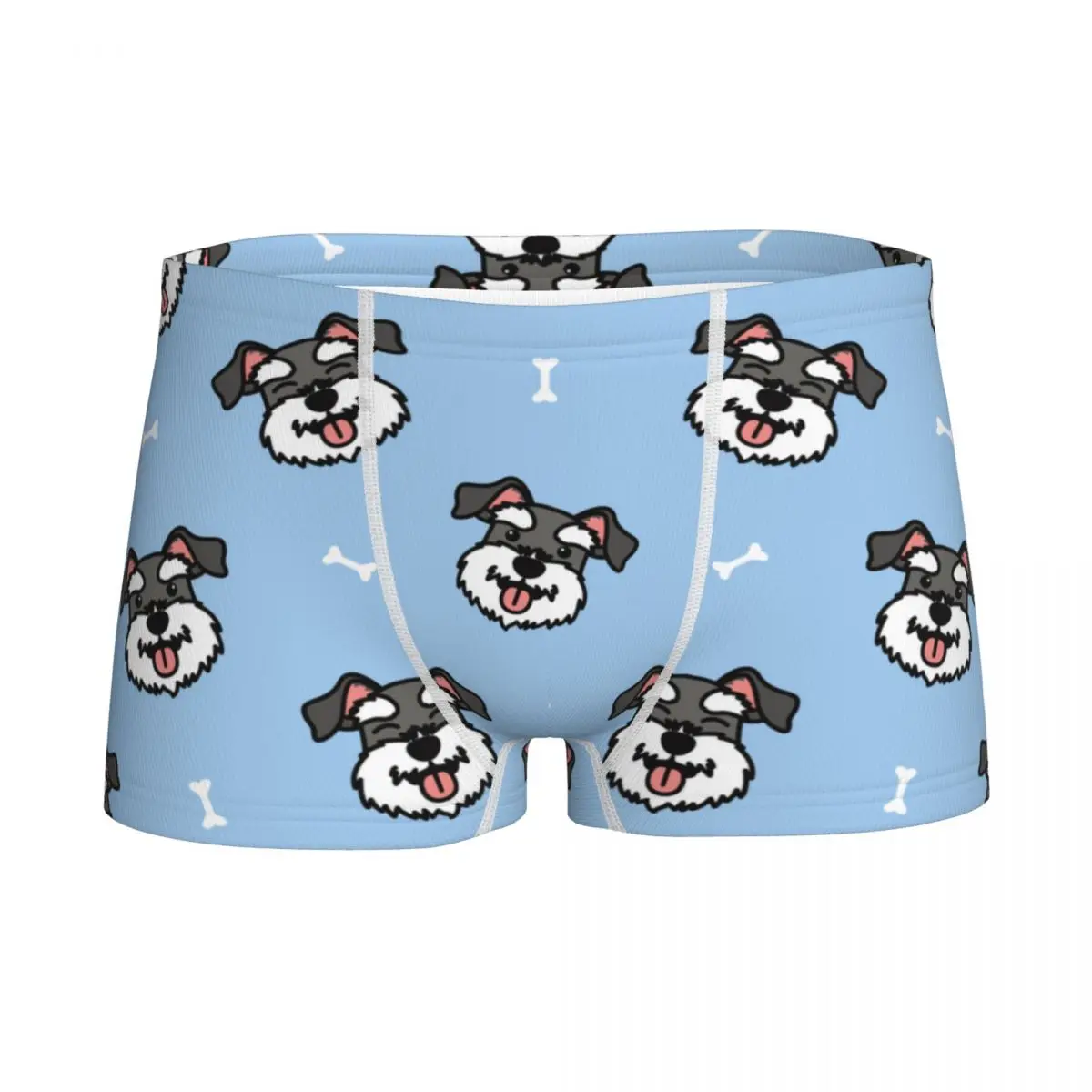 

Children's Boys Underwear Cute Schnauzer Dog Youth Panties Boxers Animal Teenagers Cotton Underpants