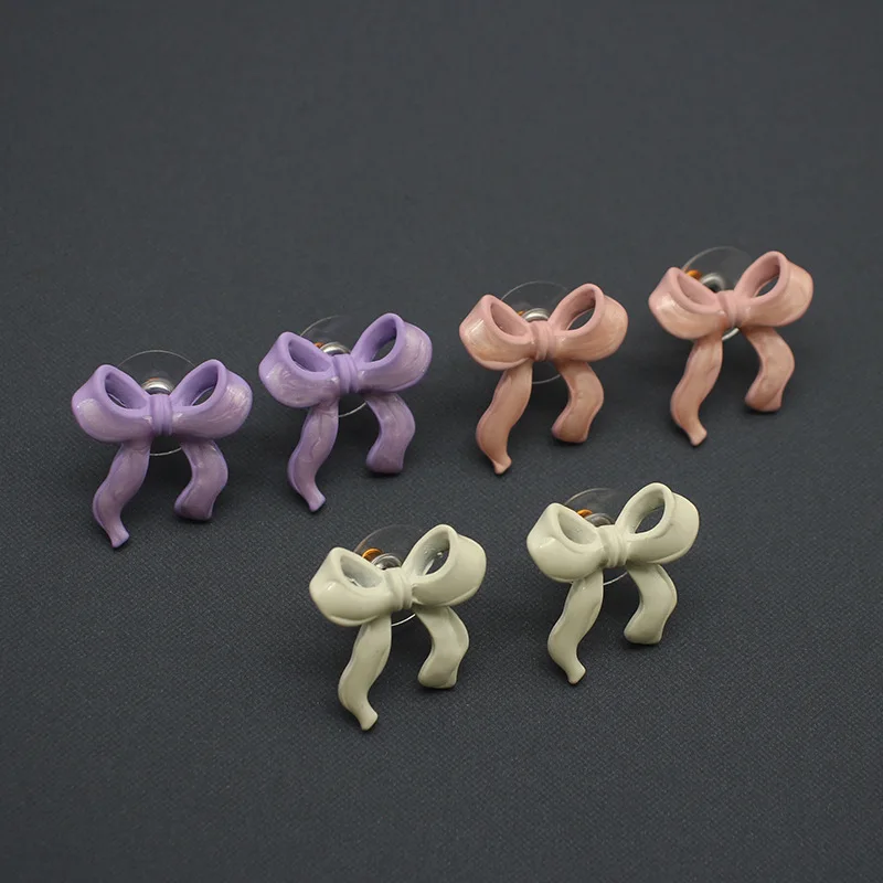 

Bowknot Colorful Earrings