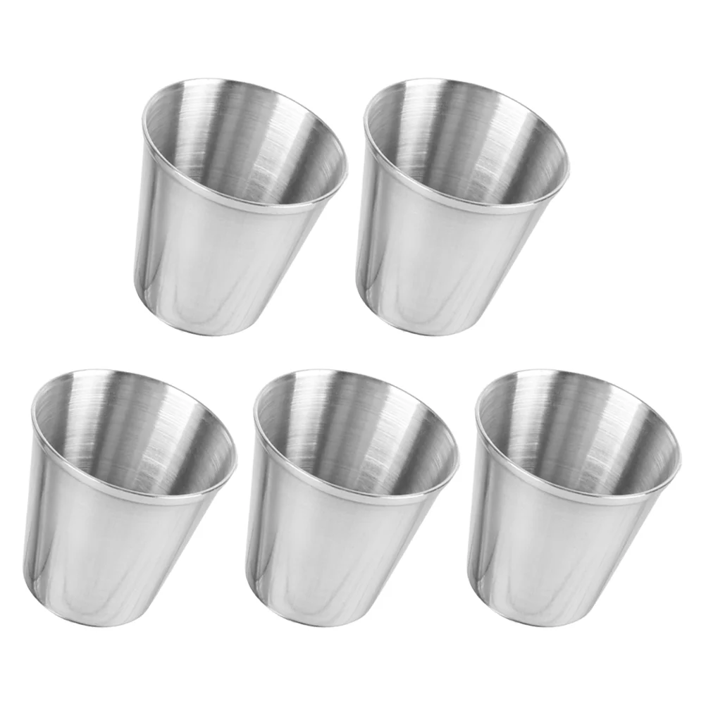

5pcs Individual Sauce Cup Portion Condiment Cup Stainless Steel Sauce Cups