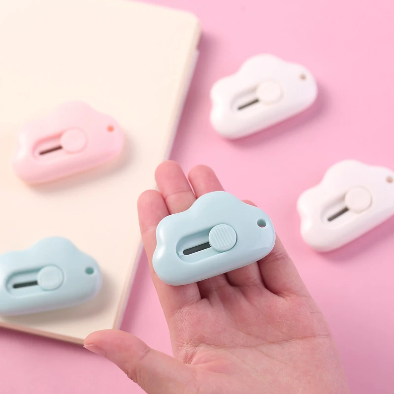 

Utility Sharp Cutter Opener Cloud Envelope Stationery Box Cutting Office Supplies Kawaii Knife Design Blade Cute Paper Express