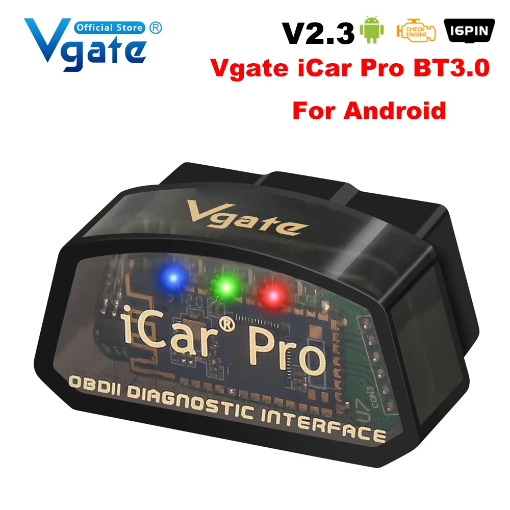 

Диагностический Инструмент Vgate iCar Pro Elm327 V2.3 OBD2 С Поддержкой Wi-Fi И Bluetooth 4.0 Для Android/iOS - Автомобильный...