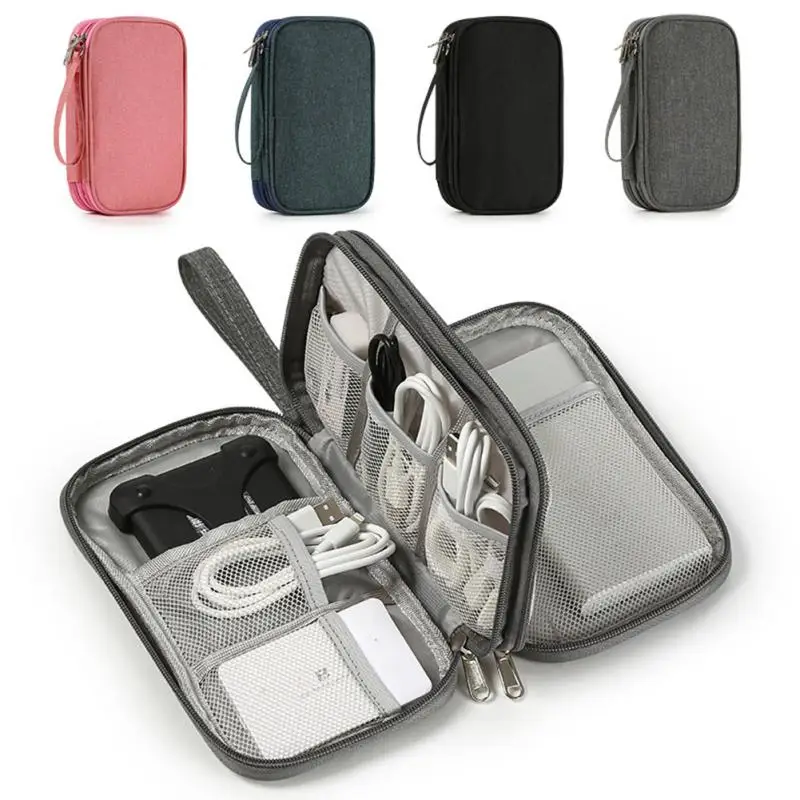 

1pcs Portable Bag USB Gadgets Cables Wires Organizer Hard Disk Protection Storage Bag