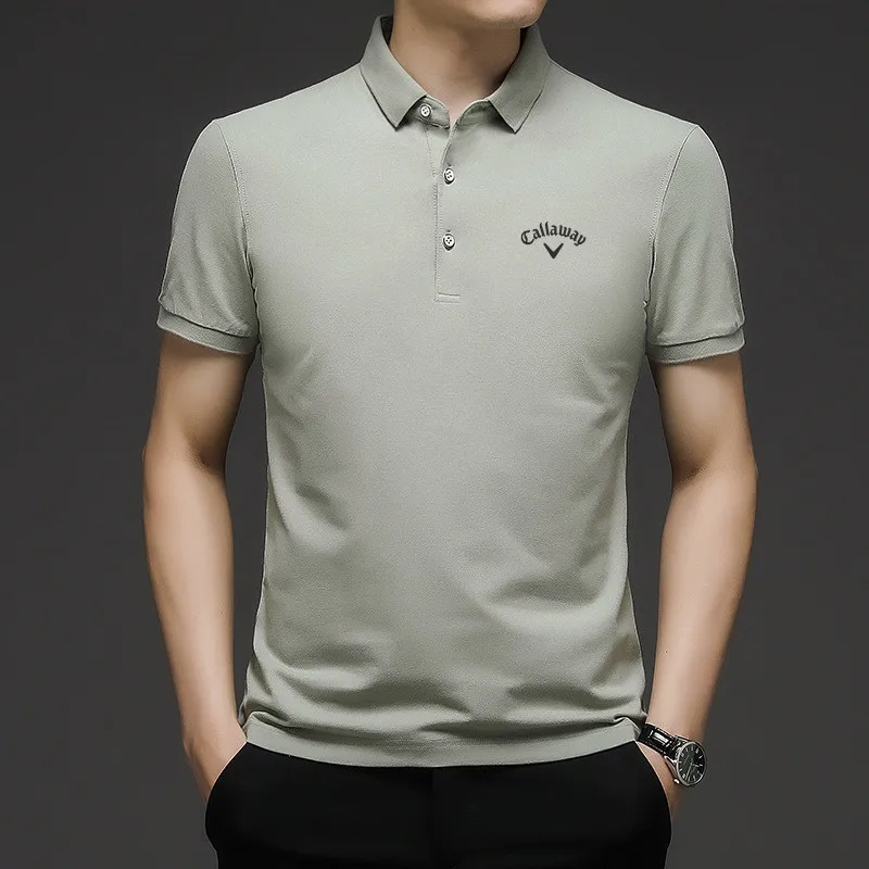 

Short Sleeve T-Shirt Breathable Business Casual Golf POLO Shirt Sports Golf Top Men's Golf Shirt High Quality Golf Clothing